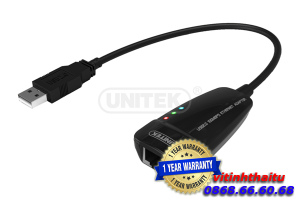 Cáp USB 2.0 -> LAN Unitek (Y - 1466)