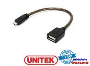 Cáp USB OTG 2.0 -> Micro USB Unitek (Y-C 438)