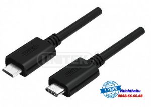 Cáp Type-C -> Micro USB Unitek (Y-C 473BK) 1m