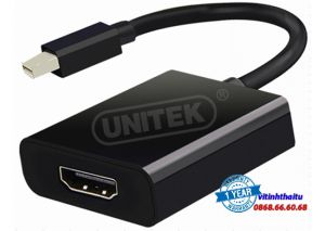 Cáp Mini Displayport -> HDMI Unitek (Y - 6325BK)