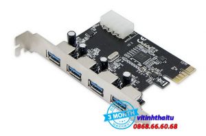 Card PCI-E to USB 3.0 2 cổng chính hãng Dtech PC0149