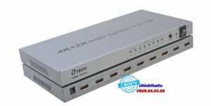 Bộ chia cổng HDMI 1 ra 8 chính hãng Dtech DT-7148 Hỗ trợ 4Kx2K