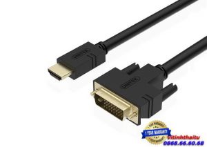 CÁP HDMI -> DVI 24+1 UNITEK (Y-C 217A)