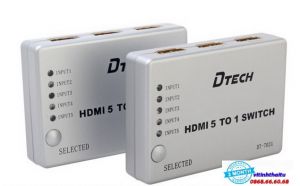 Bộ chuyển tín hiệu HDMI 5 vào 1 ra DTECH DT-7021