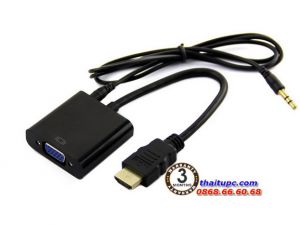 Cáp chuyển Micro HDMI to VGA có Âm thanh 20cm