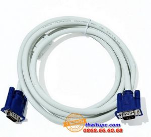  Cable Vga LCD KM 1m8 (3+4) VMS 1.8 (Trắng Xanh)