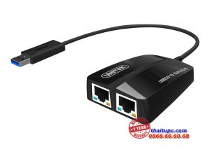 CÁP USB 3.0 -> 2 PORTS LAN UNITEK (Y – 3463)