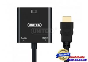 Cáp HDMI->VGA +Audio UNITEK Y6333