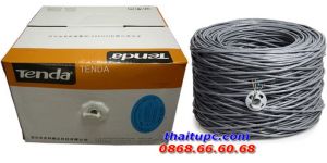 Cáp mạng TENDA CAT5 UTP – 1002E Chống Nhiễu (Thùng 100m, vỏ xám)