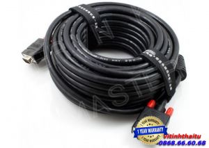 Cáp VGA LCD 3C+6 (25m) Unitek (Y-C 509A)